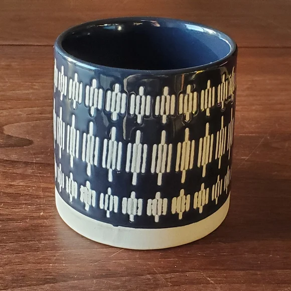 Danica Heirloom Tempo Mug 9oz Midnight Blue  Textured Stoneware Whimsical - Picture 2 of 8